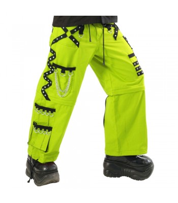 Men Gothic Parrot Green Threads Trouser Cyber Punk Pant Trouser High Waist Trousers